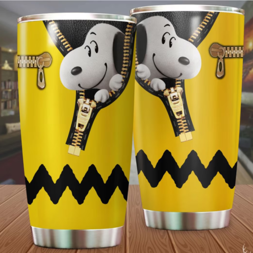 Eye-catching Design Snoopy Cartoon Stainless Steel Tumbler