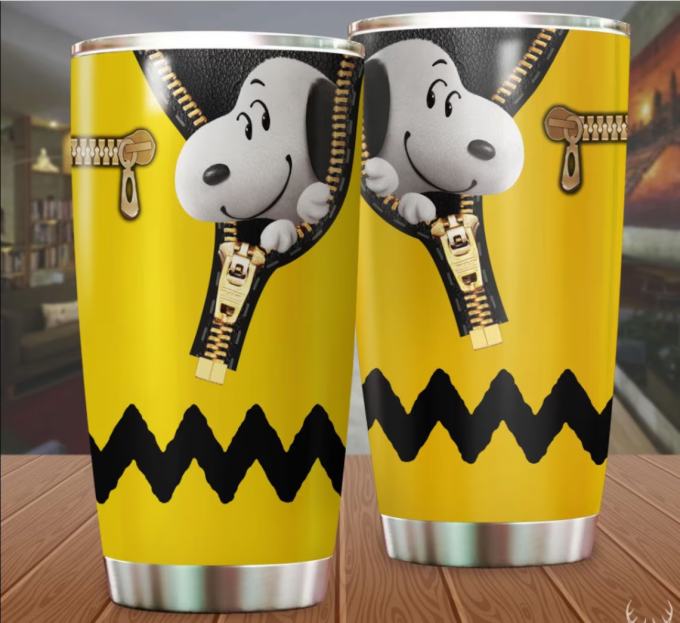 Eye-catching Design Snoopy Cartoon Stainless Steel Tumbler