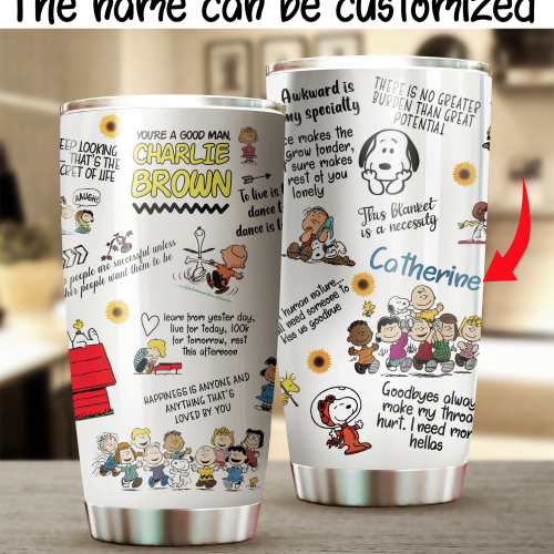 Limited Edition Cartoon Snoopy Stainless Steel Tumbler