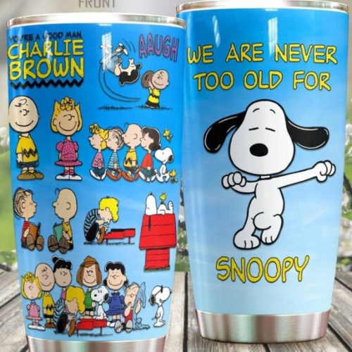 Funny Cartoon Peanuts Snoopy Stainless Steel Tumbler