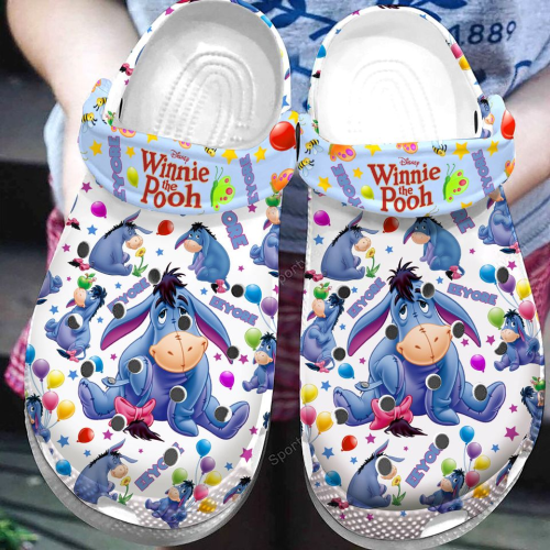 Winnie The Pooh Eeyore Cute Clogs For Kids And Adults
