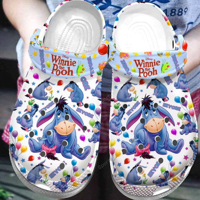Winnie The Pooh Eeyore Cute Clogs For Kids And Adults