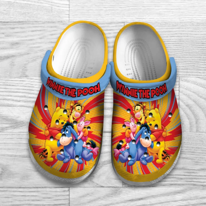 Eye-catching Winnie The Pooh And Cute Friends Clogs