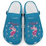 Graceful Piglet Winnie The Pooh Blue Clogs For Kids And Adults Fast Shipping Graceful Piglet Winnie The Pooh Blue Clogs For Kids And Adults Fast Shipping
