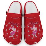 Graceful Piglet Winnie The Pooh Red Clogs For Kids And Adults
