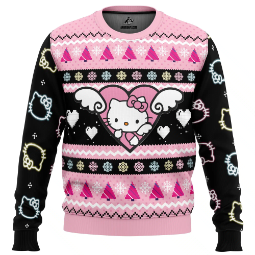 Nysekai "Hello Kitty Ugly" Christmas Sweater - Gift for Men Women