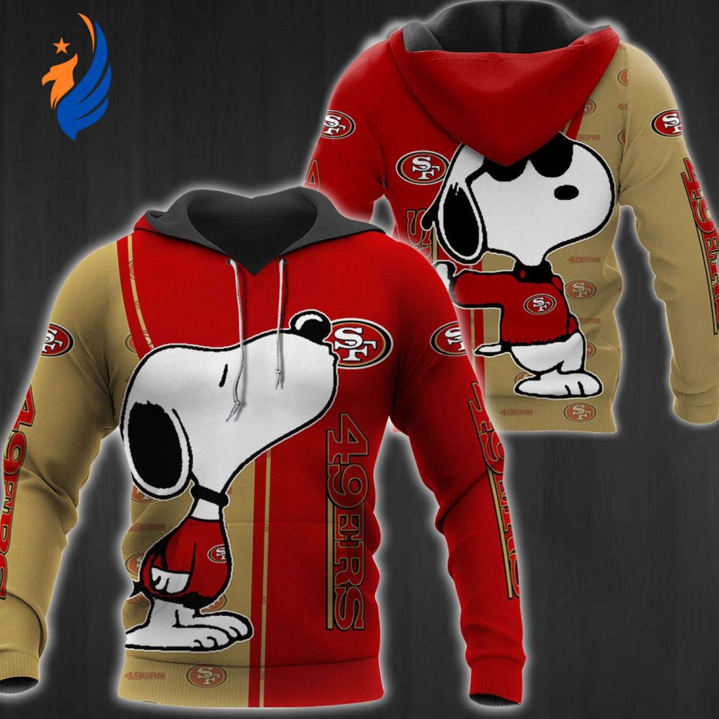 Show Your Team Spirit with the 2311 San Francisco 49ers Snoopy 3D Hoodie Zipper – Official NFL Merchandise Show Your Team Spirit with the 2311 San Francisco 49ers Snoopy 3D Hoodie Zipper – Official NFL Merchandise