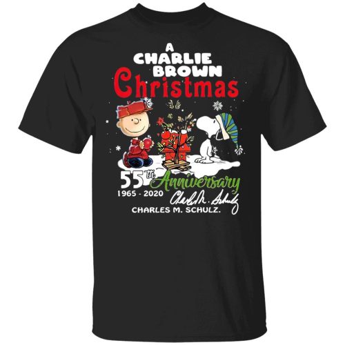 Celebrate 55th Anniversary of A Charlie Brown Christmas with Charles M Schulz Snoopy Shirt – Limited Edition Celebrate 55th Anniversary of A Charlie Brown Christmas with Charles M Schulz Snoopy Shirt – Limited Edition