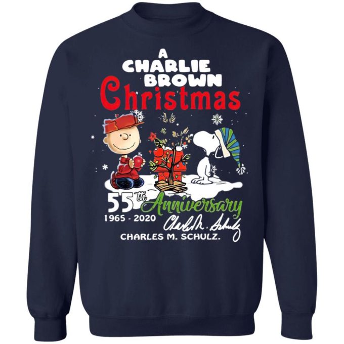 Celebrate 55th Anniversary of A Charlie Brown Christmas with Charles M Schulz Snoopy Shirt – Limited Edition