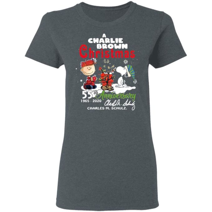 Celebrate 55th Anniversary of A Charlie Brown Christmas with Charles M Schulz Snoopy Shirt – Limited Edition