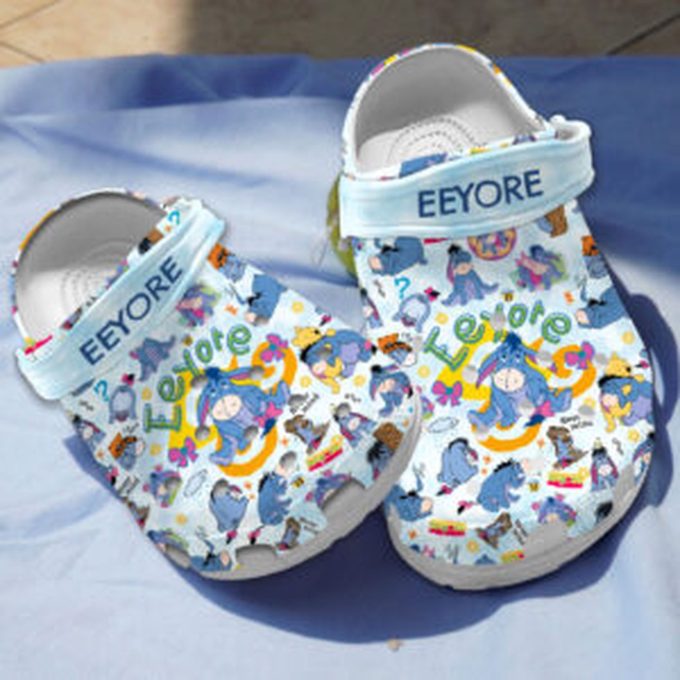 Adorable EEYORE Winnie The Pooh Cartoon Clogs For Kids And Adults