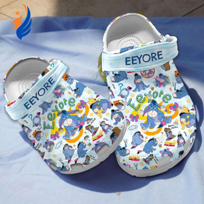 Adorable EEYORE Winnie The Pooh Cartoon Clogs For Kids And Adults Adorable EEYORE Winnie The Pooh Cartoon Clogs For Kids And Adults