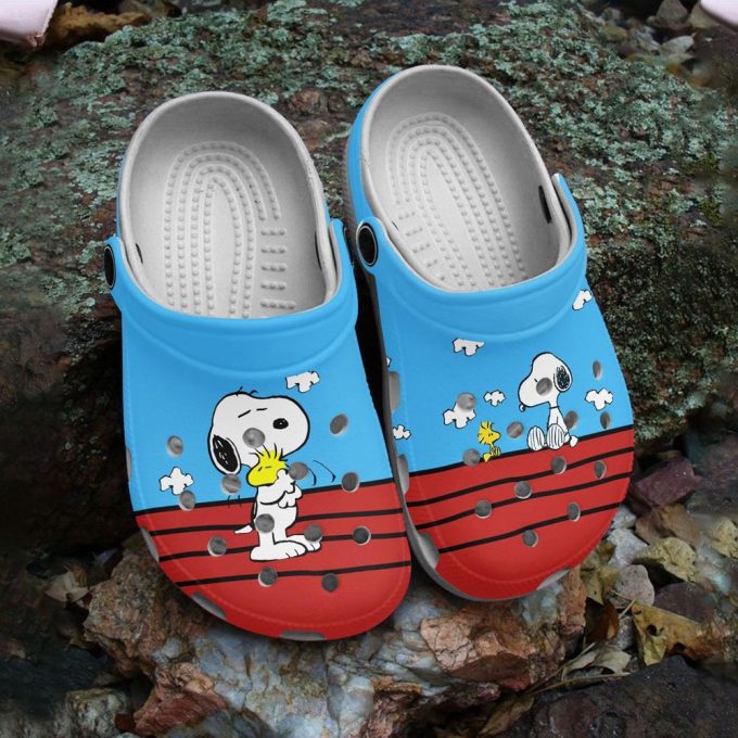 Adorable Friendship Snoopy And Woodstock Cartoon Clogs For Kids And Adults