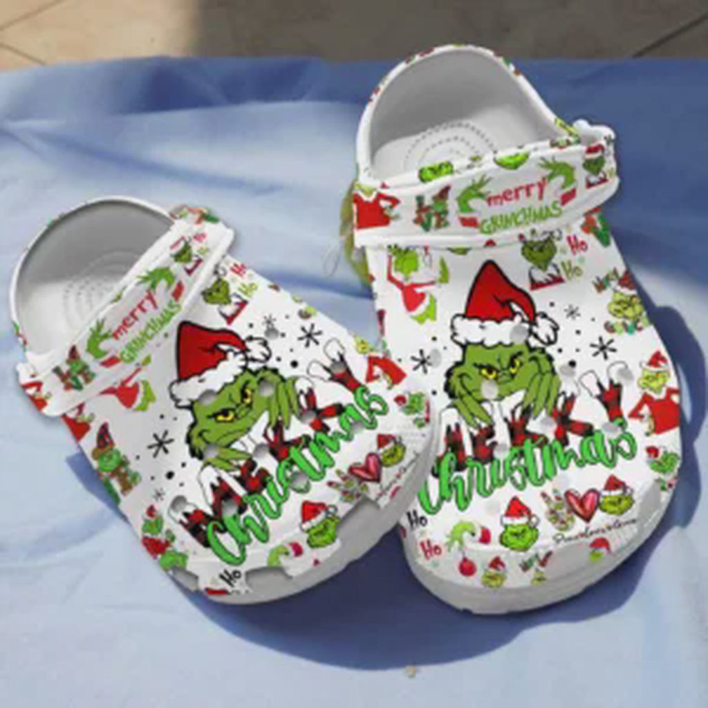 Adorable Grinch Merry Christmas Clogs, Water-proof And Lightweight Clogs For Kids And Adults Adorable Grinch Merry Christmas Clogs, Water-proof And Lightweight Clogs For Kids And Adults