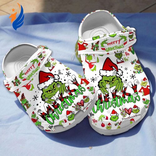 Adorable Grinches Merry Christmas Clogs, Water-proof And Lightweight Clogs For Kids And Adults