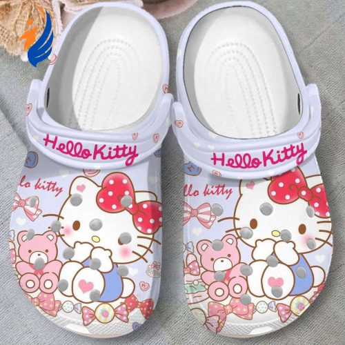 Adorable Hello Kitty Blue Clogs For Kids And Adults