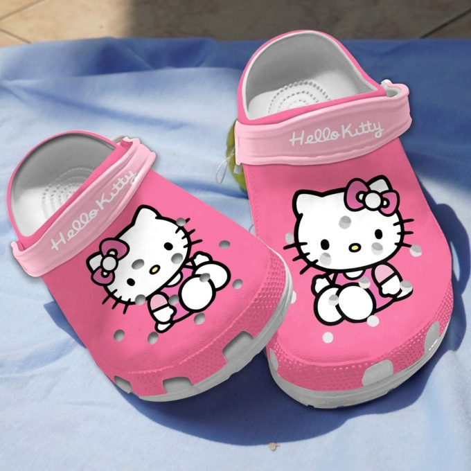 Adorable Hello Kitty Pink Clogs For Kids And Adults