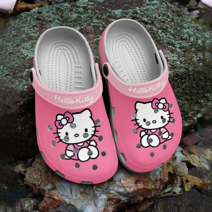 Adorable Hello Kitty Pink Clogs For Kids And Adults