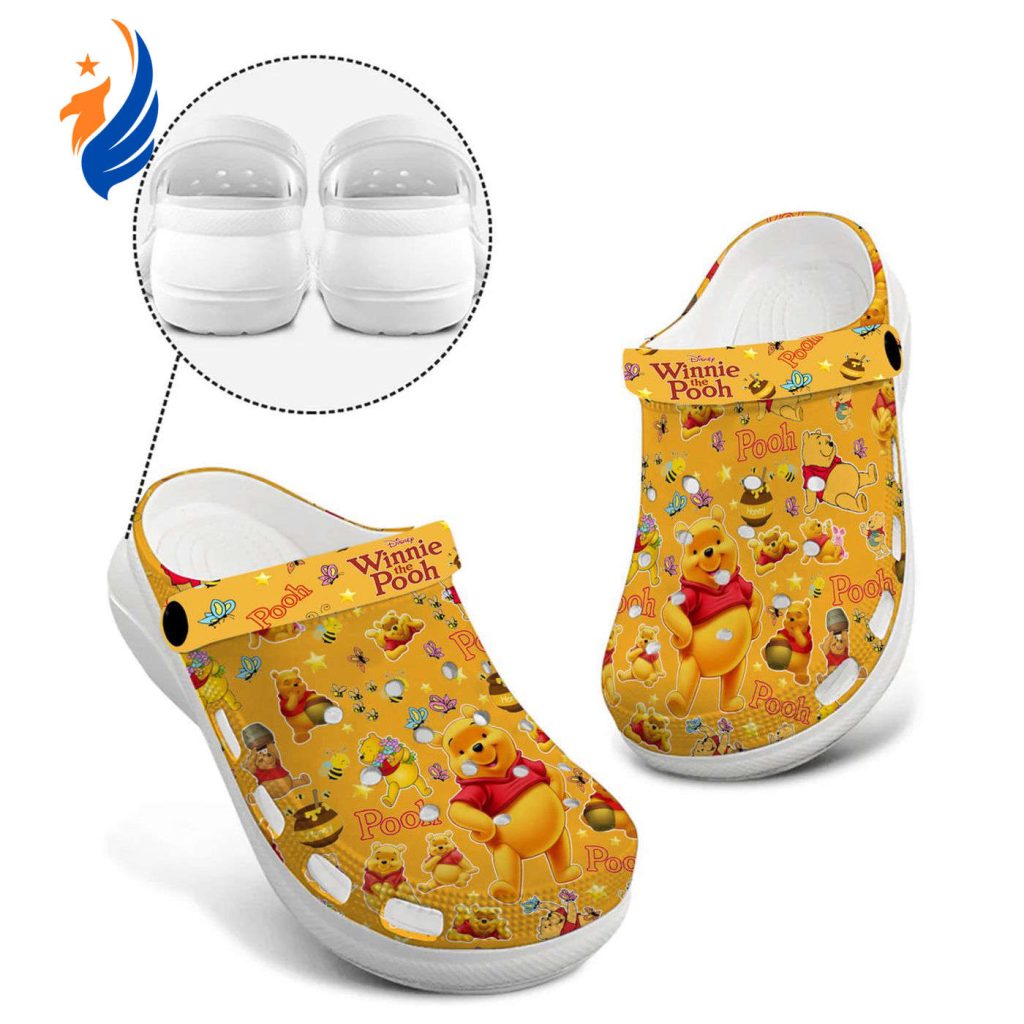 Adorable Winnie The Pooh Cartoon High-sole Clogs Adorable Winnie The Pooh Cartoon High-sole Clogs