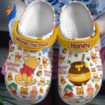 Adorable Winnie The Pooh Loves Honey Cartoon Clogs For Kids And Adults Adorable Winnie The Pooh Loves Honey Cartoon Clogs For Kids And Adults