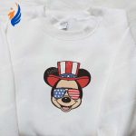 Show Your Patriotism with America Mickey Embroidered Shirt – Best Disney Patriotic Shirts Show Your Patriotism with America Mickey Embroidered Shirt – Best Disney Patriotic Shirts