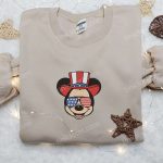 Show Your Patriotism with America Mickey Embroidered Shirt – Best Disney Patriotic Shirts Show Your Patriotism with America Mickey Embroidered Shirt – Best Disney Patriotic Shirts