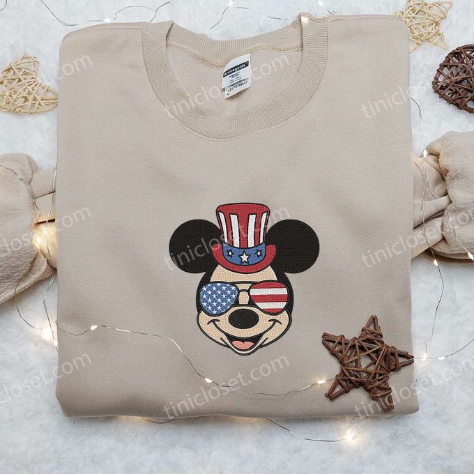 America Mickey Embroidered Shirt – Disney Patriotic Shirts: Best in Quality & Style