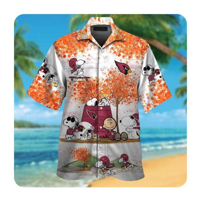 NFL Fans Perfect Gift: Arizona Cardinals Snoopy Autumn Hawaiian Shirts – Tropical Aloha Style