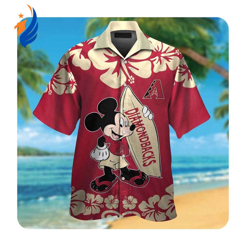 Arizona Diamondbacks Mickey Mouse Hawaii Shirt – Stylish Summer Button-Up for Men & Women Arizona Diamondbacks Mickey Mouse Hawaii Shirt – Stylish Summer Button-Up for Men & Women