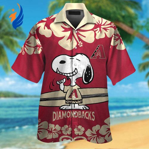 Stylish Arizona Diamondbacks & Snoopy Hawaiian Shirt: Perfect for Baseball Fans & Snoopy Lovers! Stylish Arizona Diamondbacks & Snoopy Hawaiian Shirt: Perfect for Baseball Fans & Snoopy Lovers!