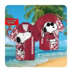 Personalized Arkansas Razorbacks and Snoopy Hawaiian Button Up Shirt – Perfect Summer Outfit for Men and Women Personalized Arkansas Razorbacks and Snoopy Hawaiian Button Up Shirt – Perfect Summer Outfit for Men and Women