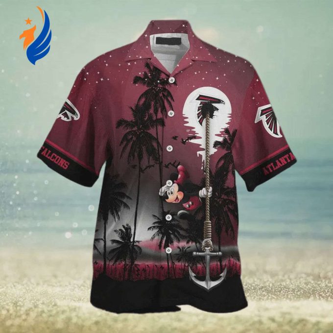 Atlanta Falcons NFL Mickey Mouse Hawaiian Shirt: Funny & Stylish Gear for Football Fans Atlanta Falcons NFL Mickey Mouse Hawaiian Shirt: Funny & Stylish Gear for Football Fans