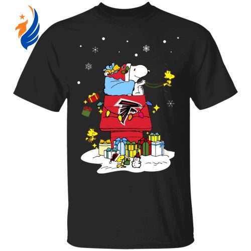 Spread Holiday Cheer with Atlanta Falcons Santa Snoopy Merry Christmas Shirt Spread Holiday Cheer with Atlanta Falcons Santa Snoopy Merry Christmas Shirt