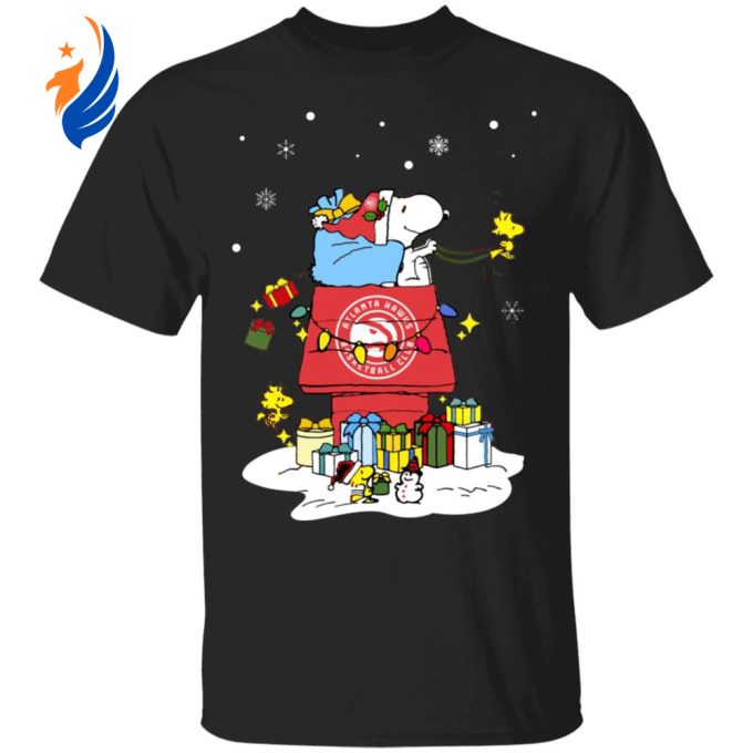 Spread Christmas cheer with Atlanta Hawks Santa Snoopy Shirt – Merry Christmas Gift Spread Christmas cheer with Atlanta Hawks Santa Snoopy Shirt – Merry Christmas Gift