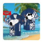 Auburn Tigers and Snoopy Custom Name Hawaiian Shirt – Stylish Summer Button Up for Men & Women
