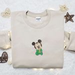 Adorable Baby Mickey Mouse Embroidered Shirt & Disney Characters Hoodie: Perfect Gift Idea! Adorable Baby Mickey Mouse Embroidered Shirt & Disney Characters Hoodie: Perfect Gift Idea!