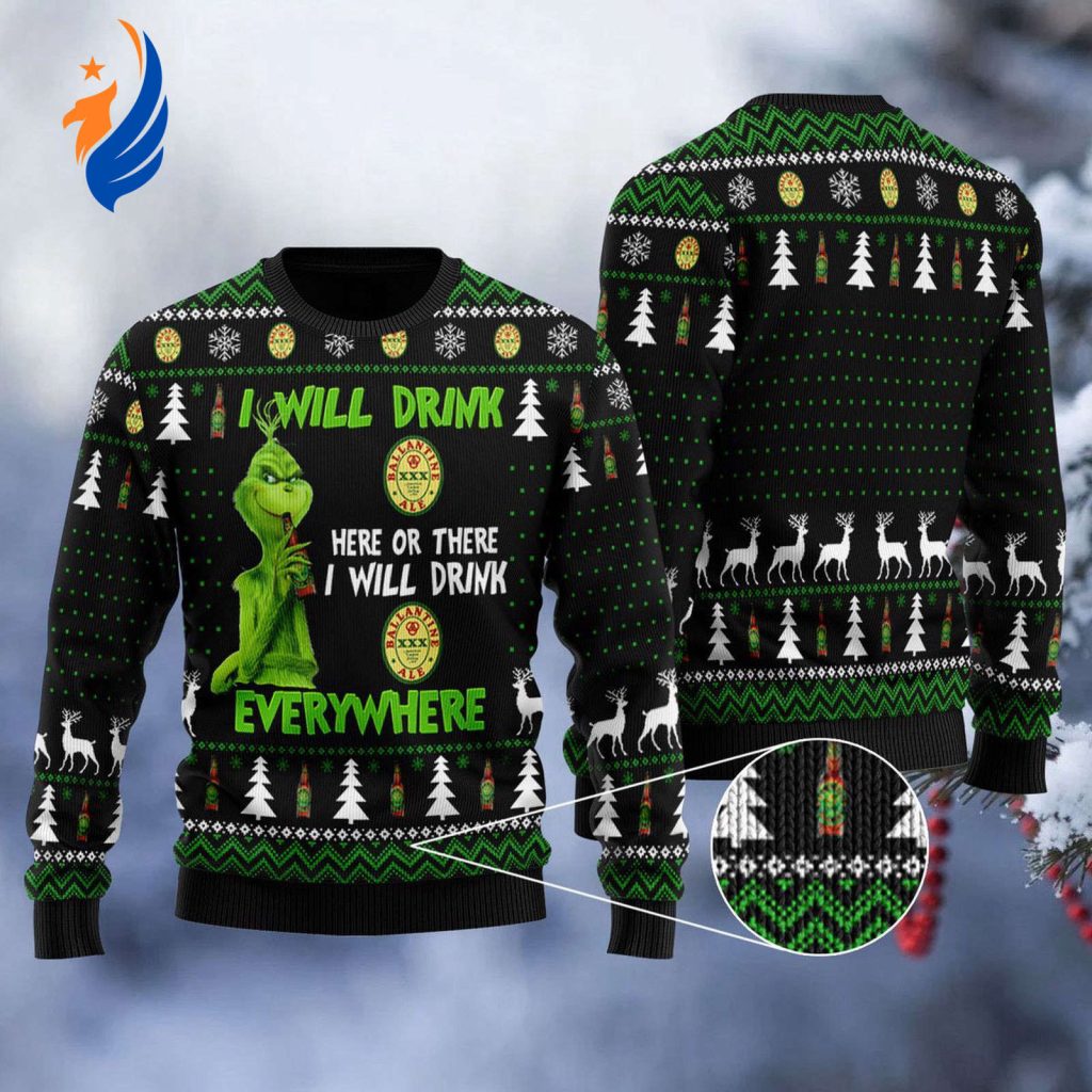 Get Festive with Ballantine Grinch Ugly Sweater – Perfect for Any Occasion! Get Festive with Ballantine Grinch Ugly Sweater – Perfect for Any Occasion!
