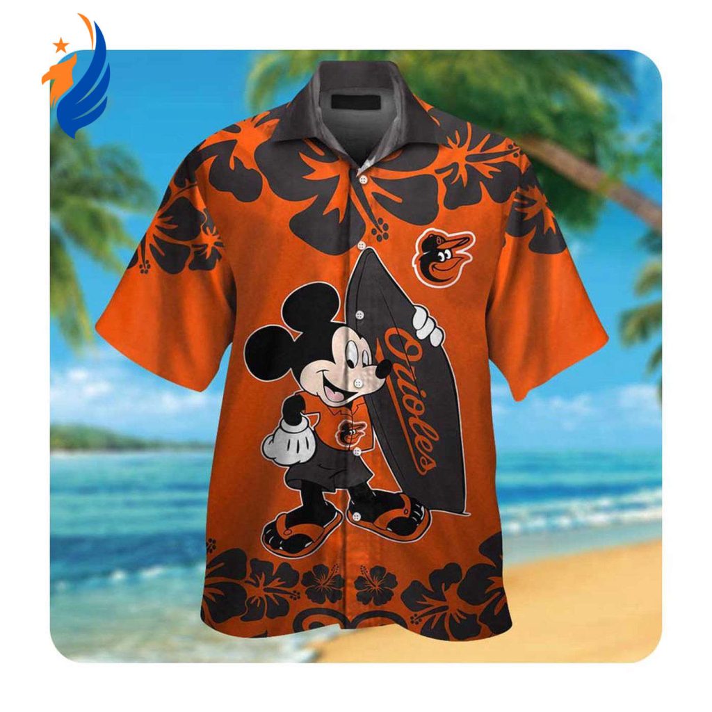Stylish Baltimore Orioles Mickey Mouse Hawaii Shirt – Perfect Summer Button-Up for Men & Women Stylish Baltimore Orioles Mickey Mouse Hawaii Shirt – Perfect Summer Button-Up for Men & Women