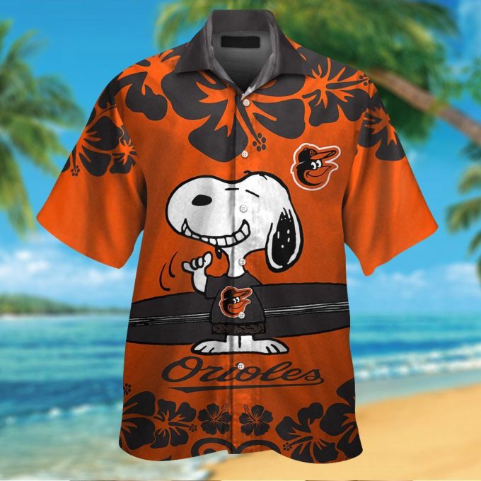 Baltimore Orioles & Snoopy Hawaiian Shirt: Show Your Team Spirit with this Stylish Collaboration!