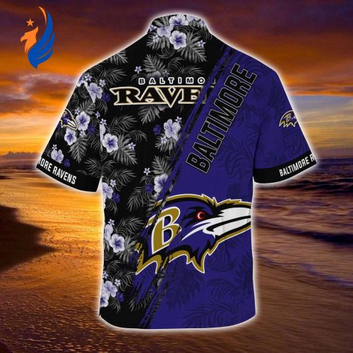 Baltimore Ravens NFL-Summer Hawaii Shirt: Mickey & Floral Pattern for Sports Fans – TU33141