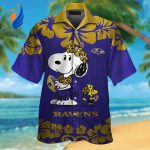Baltimore Ravens & Snoopy Hawaiian Shirt #2: Stylish NFL Gear for Fans – Limited Edition Design