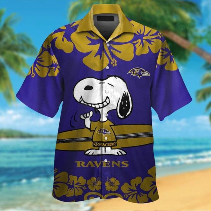 Baltimore Ravens & Snoopy Hawaiian Shirt: Fun & Unique NFL Apparel for Fans!