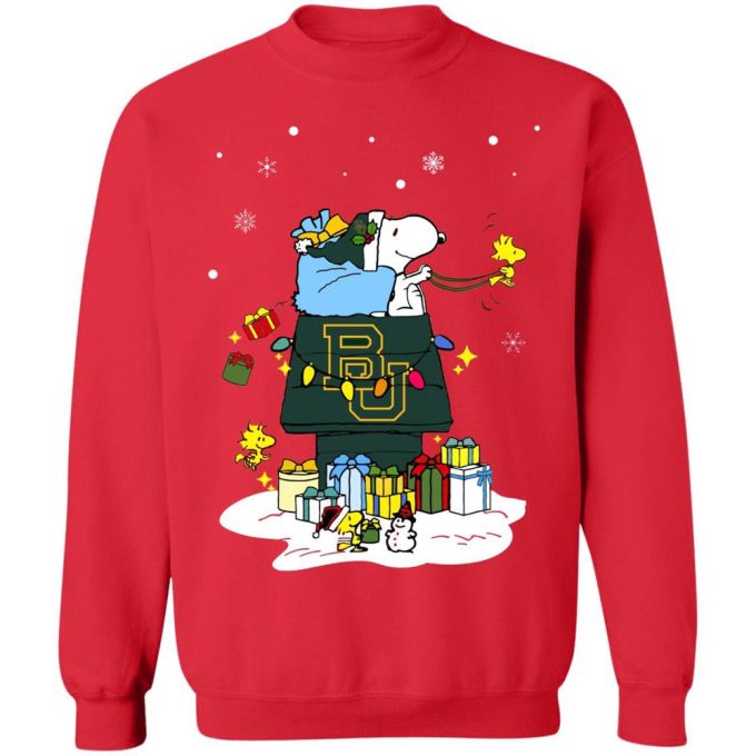 Baylor Bears Santa Snoopy Shirt: Spread Holiday Joy with Merry Christmas Wishes!