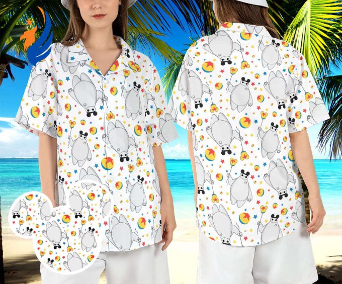 Baymax Pixar Ball Hawaiian Shirt – Exclusive Disneyland Pixar Fest 2024 Design Perfect for Big Hero Beach Aloha Vibes with Baymax Mickey Ears Button Baymax Pixar Ball Hawaiian Shirt – Exclusive Disneyland Pixar Fest 2024 Design Perfect for Big Hero Beach Aloha Vibes with Baymax Mickey Ears Button