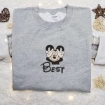 Disney Best Friend Mickey Embroidered T-Shirt: Ultimate Gift Idea with Disney Characters Perfect for Fans! Disney Best Friend Mickey Embroidered T-Shirt: Ultimate Gift Idea with Disney Characters Perfect for Fans!