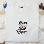 Disney Best Friend Mickey Embroidered T-Shirt: Ultimate Gift Idea with Disney Characters Perfect for Fans! Disney Best Friend Mickey Embroidered T-Shirt: Ultimate Gift Idea with Disney Characters Perfect for Fans!