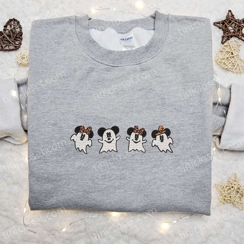 Spooky Boo Mickey Embroidered Shirt – Perfect Disney Halloween Gift Idea Spooky Boo Mickey Embroidered Shirt – Perfect Disney Halloween Gift Idea