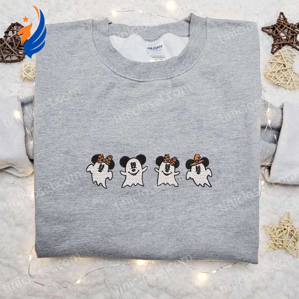 Spooky Boo Mickey Embroidered Shirt – Perfect Disney Halloween Gift Idea Spooky Boo Mickey Embroidered Shirt – Perfect Disney Halloween Gift Idea
