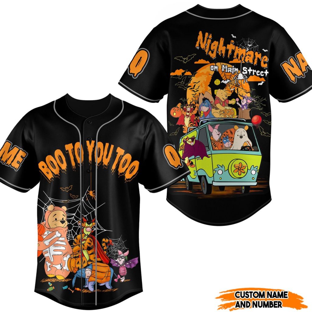 Get in the Game with Boo to You Too! Winnie the Pooh Baseball Jersey – Perfect for Men Women and Kids Get in the Game with Boo to You Too! Winnie the Pooh Baseball Jersey – Perfect for Men Women and Kids