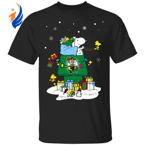 Spread Holiday Cheer with Boston Celtics Santa Snoopy Christmas Shirt Spread Holiday Cheer with Boston Celtics Santa Snoopy Christmas Shirt
